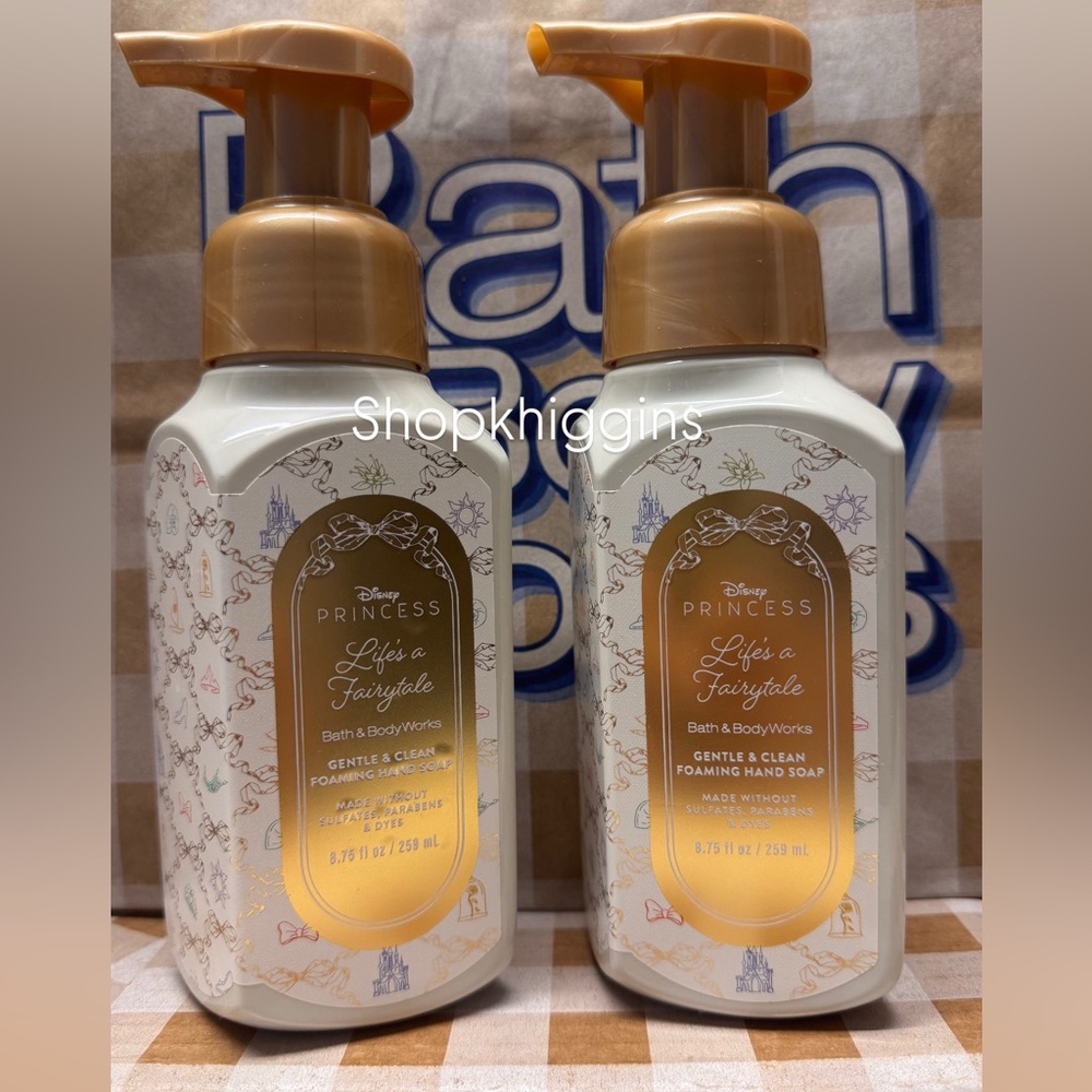 NEW B&BW (2) Life’s A Fairytale Foaming Hand Soaps Disney Princess Collection